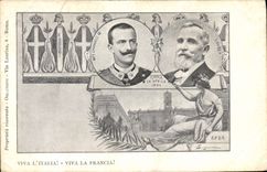 CPA Vit Emanuele III Loubet