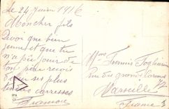 VINTAGE POSTCARD Al Babbo lontano