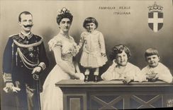 CPA Famiglia Reale Italiana 