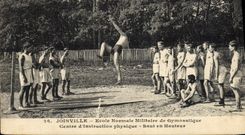 CPA Joinville Ecole normale militaire de Gymnastique Centre d'instruction physique Saut en hauteur 