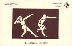 CPA Le lancement du poids