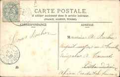 VINTAGE POSTCARD Teacher training school of Gymnastics and Joinville fencing the Redoute bridge of the Pheasantry Play of the bear