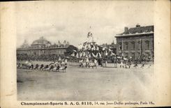 CPA Championnat Sports SAG 8110 Rue Jean Dolfuss Paris