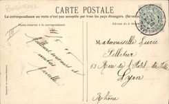 VINTAGE POSTCARD Inauguration of the Gambetta monument Ravelled of the Companies of Bordeaux Gymnastics