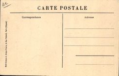 VINTAGE POSTCARD Teacher training school of Gymnastics and Joinville fencing the Redoute bridge of the Pheasantry Exercise to the rings Square