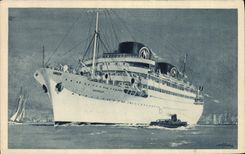 CPA Bateau Paquebot Chella Paquet Marseille