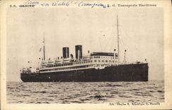 VINTAGE POSTCARD Boat Steamer Campana Maritime transport