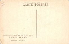 VINTAGE POSTCARD Boat Co Fabre Canada Steamer