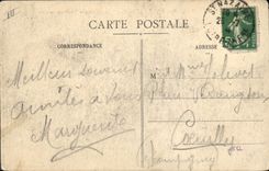 Saint Nazaire del barco de la POSTAL de la VENDIMIA el champán que vuelve al puerto