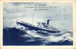 CPA Bateau SS Chantilly Compagnie des Messageries Maritimes