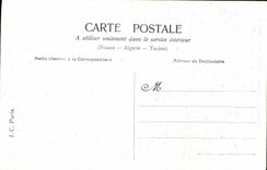 VINTAGE POSTCARD Fantaisie Child In love Fishes