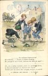 CPA Illustrateur Poulbot Grenouille Crapaud 