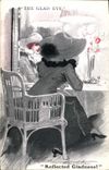 CPA Fantaisie Illustrateur Femme The glad eye