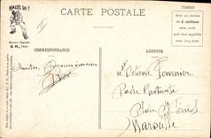 VINTAGE POSTCARD Militaria Fantasy the jump of the obstacles