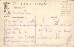 VINTAGE POSTCARD Fantasy Militaria Ballade of night