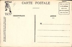 VINTAGE POSTCARD Militaria Fantasy commands of the soldier