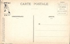 VINTAGE POSTCARD Militaria Fantasy With the theory