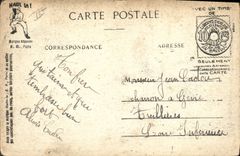 VINTAGE POSTCARD Fantaisie Militaria It is an error