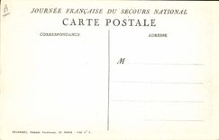 CPA Fantaisie Militaria Marianne Dans les flammes 