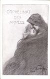 CPA Fantaisie Militaria Orphelinat des armees 