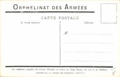 CPA Fantaisie Militaria Orphelinat des armees 