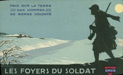 CPA Militaria Les foyers du soldat Union Franco Americaine YMCA 