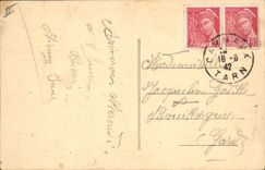 VINTAGE POSTCARD Carmaux Rules of Jean Jaures