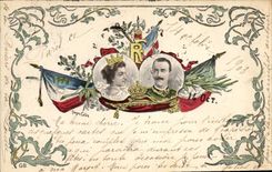 CPA Famille Royale Italie