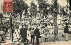VINTAGE POSTCARD Holy Rambert on the Loire federal Contest of gymnastics 1908