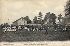 VINTAGE POSTCARD XII gymnastic annual Contest and sportsman of patronages of France