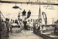 VINTAGE POSTCARD Navy the gymnastics has edge