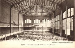 VINTAGE POSTCARD Paris Teacher training school teachers the Gymnasium