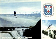 CPA Ski Grenoble 1968 Saint Nizier Du Moucherotte