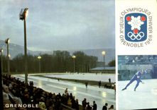 CPA Grenoble 1968 Patinage de vitesse