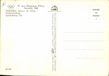 VINTAGE POSTCARD Grenoble 1968 Speed skating