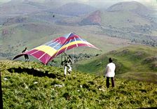 MODERN CARD Hang glider Summit of Puy de Dome Auvergne