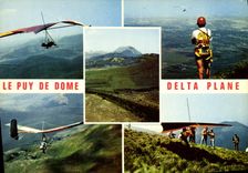 MODERN CARD Auvergne Puy de Dome Hang glider