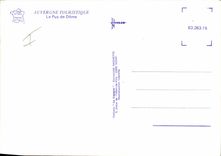 POSTAL MODERNA planeador de caída de Auvergne Puy de Dome