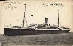 CPA Bateau Paquebot poste rapide francais Doukkala 