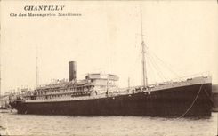 CPA Bateau Paquebot Chantilly Cie des Messageries Maritimes 