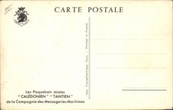 CPA Bateau Paquebot mixte Caledonien Tahitien de la compagnie des Messageries Maritimes