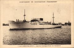 CPA Bateau Paquebot Cap des Palmes navire transporteur de bananes