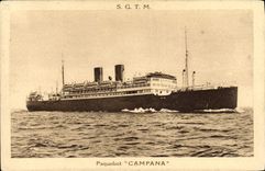 CPA Bateau Paquebot Campana SGTM