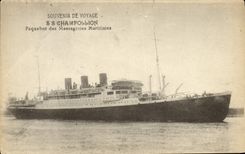 CPA Bateau Paquebot des Messageries Maritimes SS Champollion 