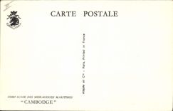 CPA Bateau Paquebot Cambodge Messageries Maritimes