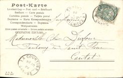 CPA Fantaisie Enfant Cigogne