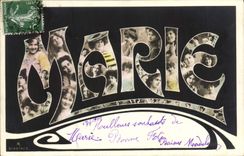 CPA Fantaisie Prenom Marie