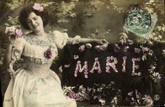 CPA Fantaisie Prenom Marie