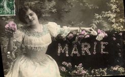 CPA Fantaisie Prenom Marie