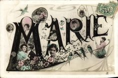 CPA Fantaisie Prenom Marie